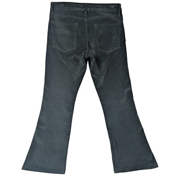 Frame Le Mini Boot Corduroy Jeans Pants Hunter Green Size 30 - Picture 3 of 13